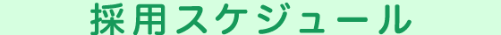 採用スケジュール